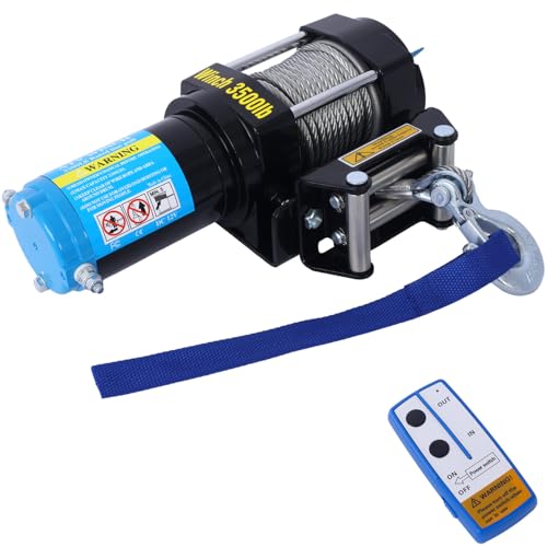 Winch eléctrico 3500lb 12V para ATV/UTV resistente al agua miniatura 1