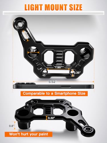 Image of UNI-SHINE 2-Pack Dual Hood Mounting Brackets for Light Bar Fit for Jeep Wrangler JL JLU Gladiator JT 2018-2026 Aluminum A-Pillar Auxiliary Cowl Mounts for LED Pod & Ditch Lights