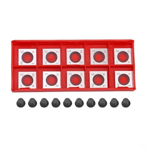 Insertos indexables de carburo para cabezales de cepilladora de carpintería – Cuchillas cuadradas de borde recto de 14 mm × 14 mm × 2,0 mm, puntas de corte reemplazables de 4 lados, ángulo de corte de