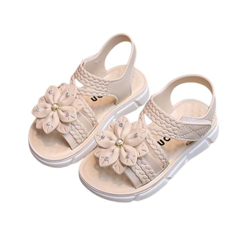 Toddler Girls Open Toe Sandals Flower Summer Beach Flats Princess Dress Shoes Slippers