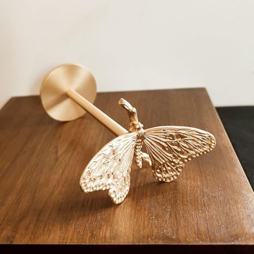 QIIODATD Brass Curtain Holdbacks (2 Pack) Gold...