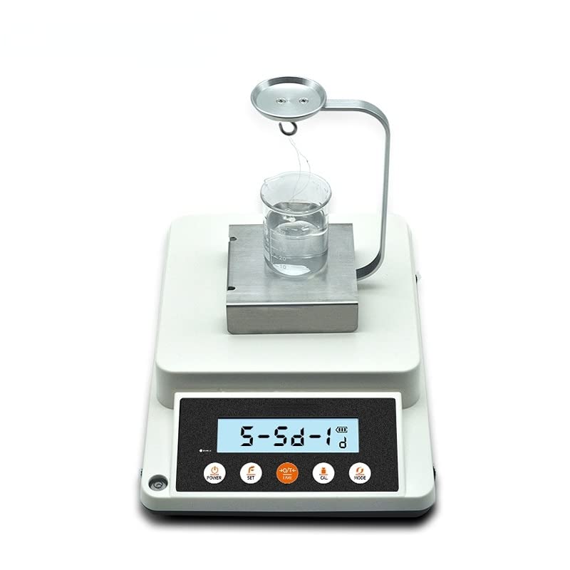 GOYOJO Density Balance set up for liquid density measurement with a specific gravity sinker