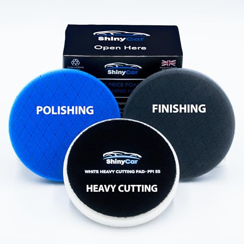 Tampons de polissage en mousse ShinyCar pour carrosserie éclatante