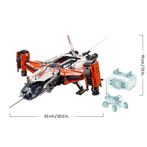 Technic Astronave Heavy Cargo VTOL LT81, Giochi per Bambini e Bambine da 10 Anni in su, Aereo Spaziele Giocattolo da Costruire per le Missioni Spaziali, Veicolo con Funzioni Realistiche 42181 - Lego - Immagine 7