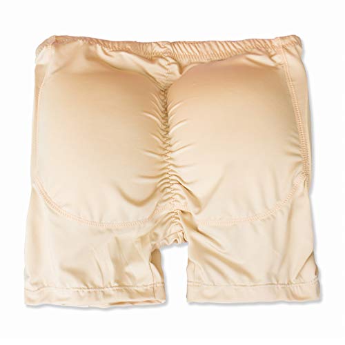 Boxer avec Rembourrage Dorsal pour Augmenter Le Volume et la Taille des Fesses sous-Vêtements avec des Tampons pour Les Hommes Padded Buttocks Men's Shapewear,Flesh,6XL Cover
