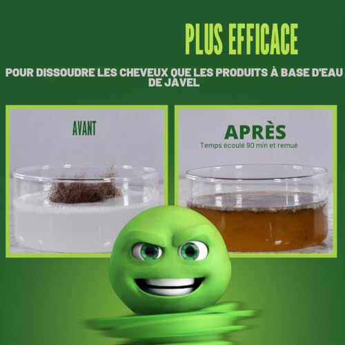Green Gobbler GGDIS2CH32 DISSOUDRE Liquide Hair & Grease Clog Remover/débouchage Ouvre/de vidange (31 OZ.) 32 oz Colorless – vue 7