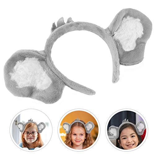 PRETYZOOM Faixa de cabeça de orelhas de coala de pelúcia com orelhas de coala para cabelo acessório