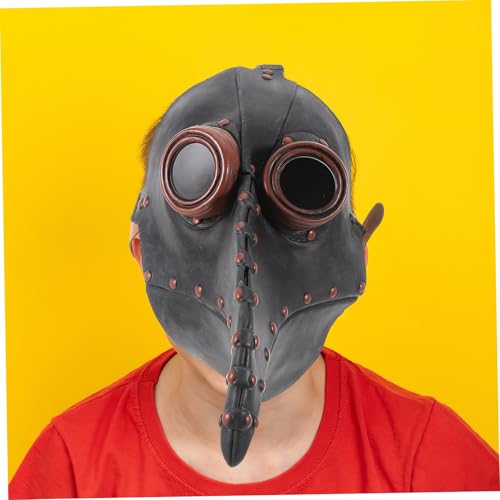 ibasenice Pu Leather Decorative Beak Mask for Halloween Boys and Girls Skeleton Mask Party Supplies Fun - Image 5