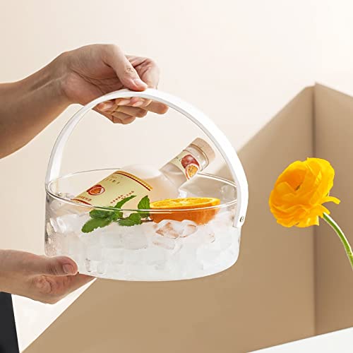 Ice Bucket Silicone Resin Mold Baskets With Handles Round Shaped Epoxy Silicone Casting Molds For Food Fruit Candy Flower Wine Beer Bottles Storage,3D Diy Making Handmade Home Display Decor Crafts #TOP3