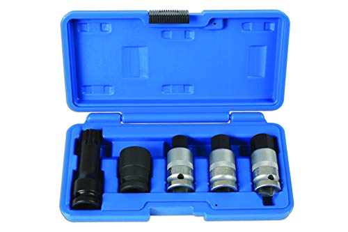 Coffret de douilles pour écrou de moyeu Laser 6411 1/2" D 5 pièces pour atelier