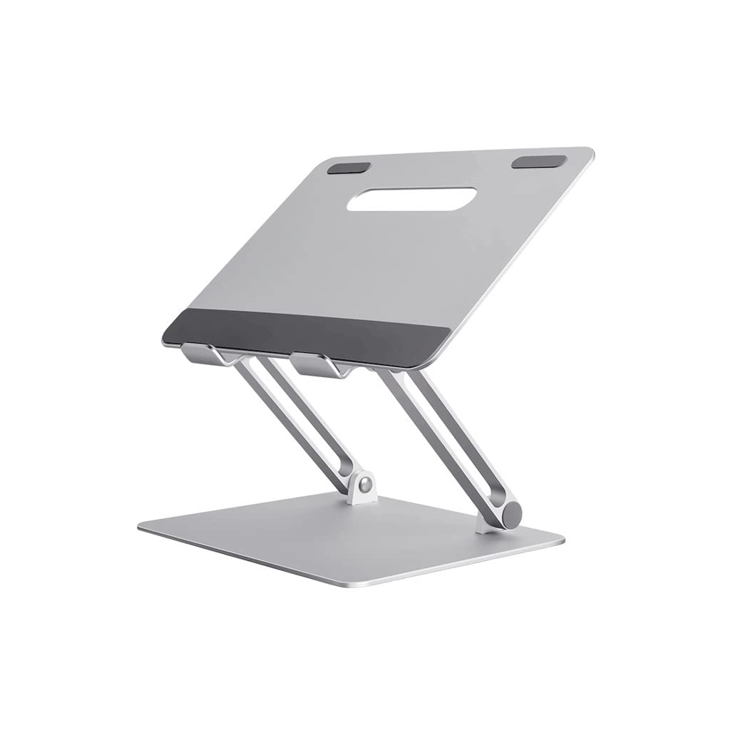 Estante para computadora elevable con estructura de aluminio estable