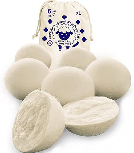 Wool Dryer Balls 6 Pack...