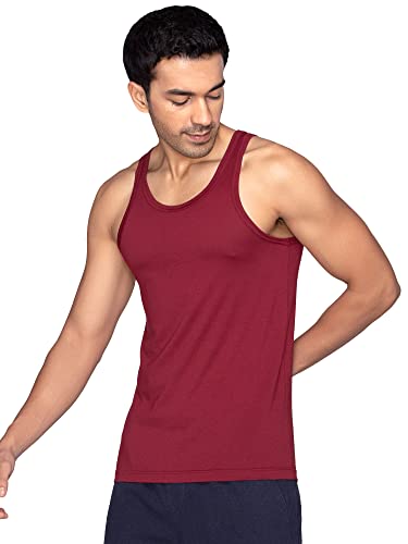 Image of XYXX Men's Cotton Modal Round Neck Vest | Antimicrobial, Breathable, Soft & Comfortable Man's Inner, Ultralight Baniyan for Man (Pack of 2)