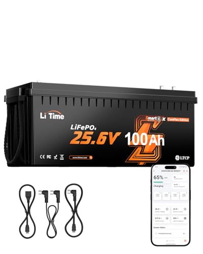 Amazon | LiTime 12V100Ah リン酸鉄リチウムイオンバッテリー 100A放電