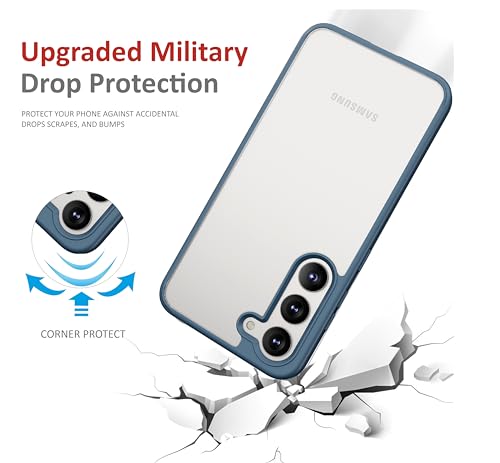 Image of Thermoplastic Polyurethane Slim Case For Samsung Galaxy S23,[Anti-Yellowing Technology] [Military Grade Drop Protection] Shockproof Slim Hybrid Phone Case For Samsung Galaxy S23 5G-Indigo Blue
