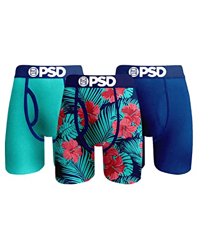 Psd Men's Tropical Modal 3-Pack Boxer Briefs, Multi, M #TOP22