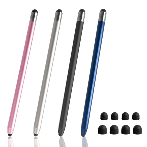 4 Piezas Lápiz Táctil Universal, Lápiz Capacitivo 2 en 1
