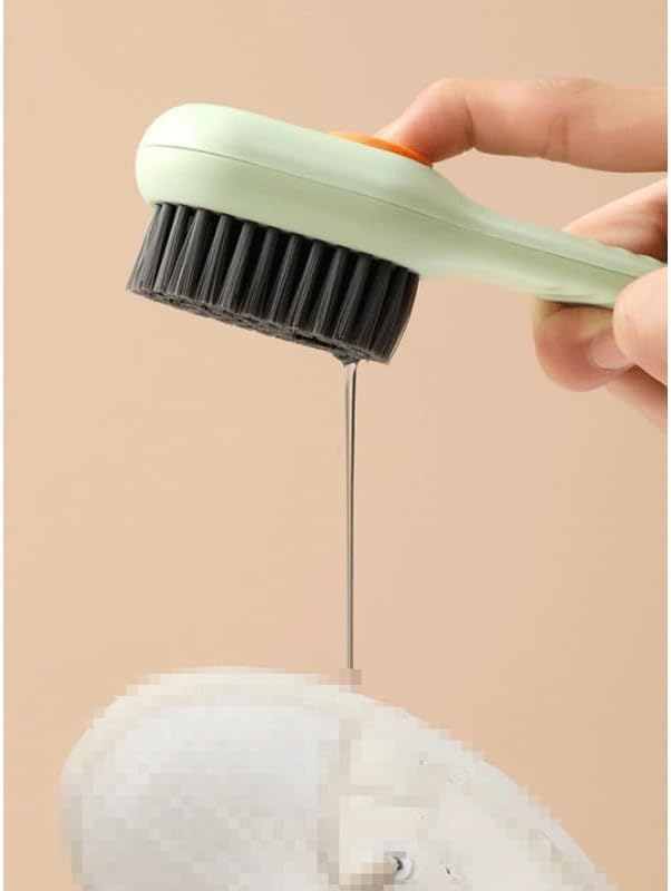 Liquid Addition Shoe Brush Multi-Functional Cleaning Household Press Soft Laundry