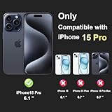 iCatchy Case for iPhone 15 Pro 6.1-inch, Non-Yellowing Anti Slip [Military Grade Drop Protection] Shockproof Bumper Cover Scratch Resistant Clear Back (Purple) - Image 2