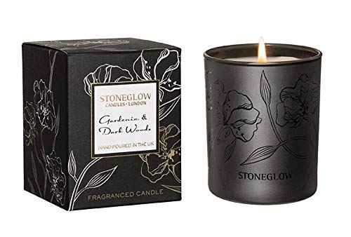 Stoneglow Night Flower Gardenia & Dark Woods Tumbler, Black