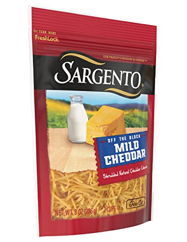 Sargento Shredded Mild Natural Cheddar Cheese, 8 Oz. #TOP7