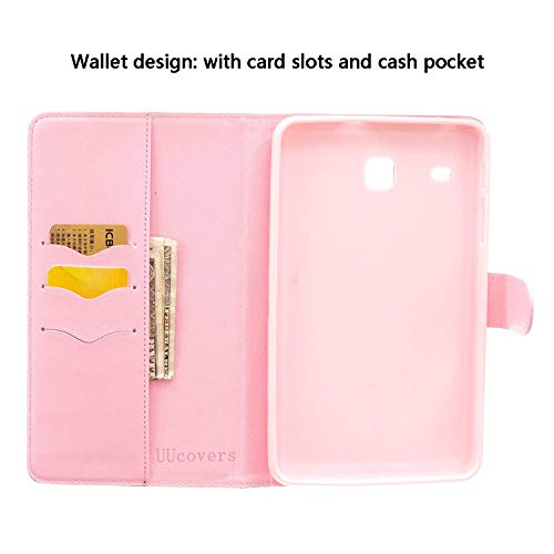 Uucovers Galaxy Tab E 8.0 Case Slim Stand Soft Tpu Flip Case Wallet Cover With Card Slots For Samsung Galaxy Tab E 8.0 Sm-T377 4G Lte Verizon/Sm-T375 Tablet,Never Stop #TOP3