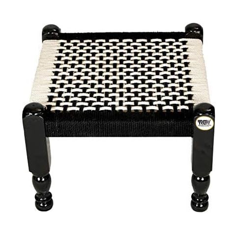 Taburete de bar de cuerda de algodón SHIKHA International Cover