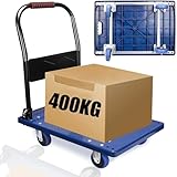 台車 折りたたみ 軽量 平台車耐荷重400KG スチール製 フラットカート 静音 360度回転可能なキャスター付き業務用台車大型 屋内外で使用家庭、倉庫、農業、輸送、ハンドリング、ショッピング、防災用