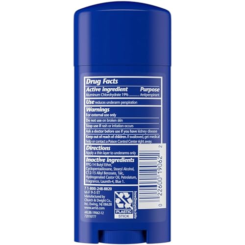Desodorante antitranspirante sólido ARRID XX 2.70 oz pack 5 miniatura 4
