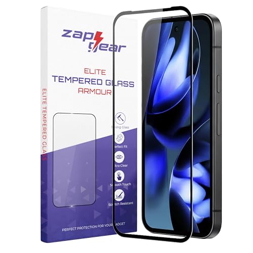 Image of Tempered Glass for Google Pixel 9a | Edge-to-Edge Protection | 9H Military Grade Hardness | Bubble-Free & Case Friendly HD Clear Screen Protector