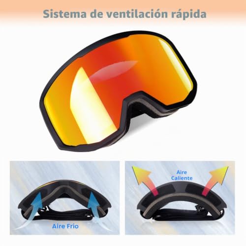 Gafas de esquí EXP VISION Ex5100 para evitar el empañamiento ocular 3
