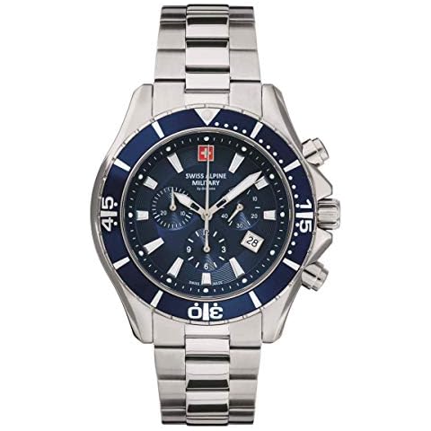 Swiss Alpine Military 7040.9135 Heren horloge chronograaf 44 mm Cover