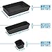 Junk Desk Drawer Organizer Trays - Set of 8 Modular Interlocking Drawer Dividers for Organizing and Storage