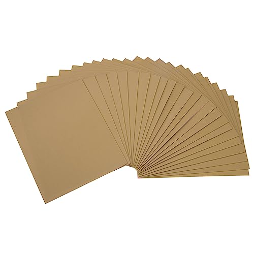 DMiotech Paquete de 24 hojas de espuma EVA de 10.83 x 8.46 pulgadas de grosor de 1.7 mm de grosor para artes y manualidades, hojas de espuma de color marrón claro