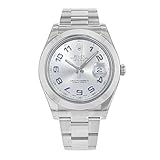 Rolex Datejust II 41 Rhodium Blue Arab Dial Steel Mens Watch 116300
