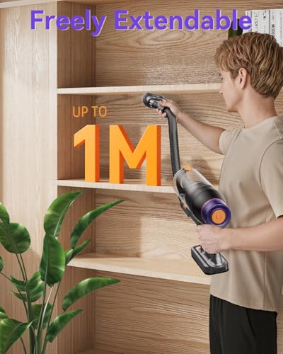 Trunera Cordless Vacuum Cleaner, Powerful Stick Vacuum with Strong Suction, Lightweight & Rechargeable, Upright Vacuum for Carpet, Hard Floor & Pet Hair, Ideal for Home and Car Cleaning - Image 8