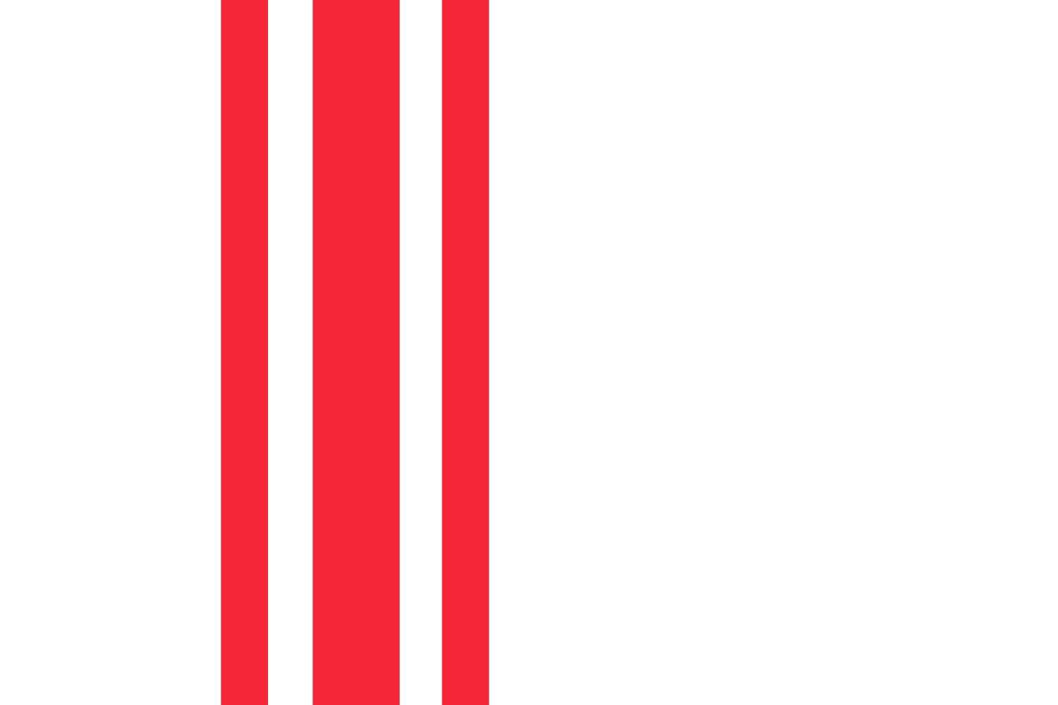Drapeau XL Oisterwijk officiel pour mât et pavillon de municipalité hollandaise