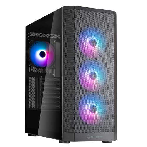 Gabinete SilverStone FARA 514X Negro ATX de torre completa en metal con soporte dual para radiador, ventiladores ARGB y refuerzo para GPU, modelo SST-FA514X-BG miniatura 1