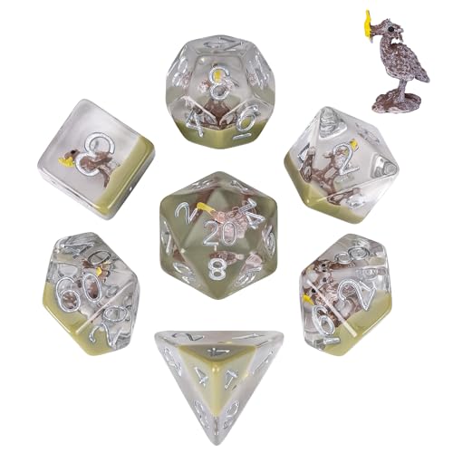 UDIXI Polyhedral Dice Set D&D, Axe Beak DND Dice Set for RPG Tabletop Games