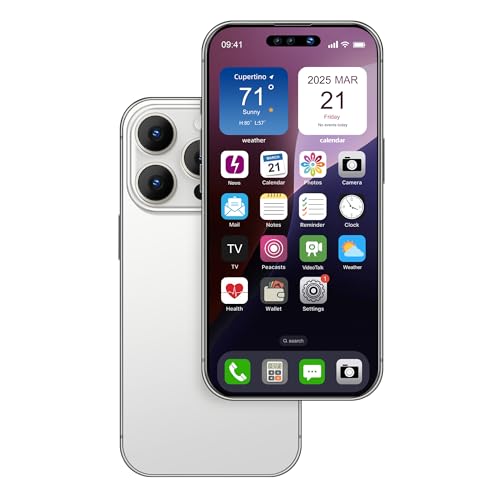 FufoneUS Affichage de Faux Jouets téléphone Portable modèle métallique Non Fonctionnel réplique 1:1 téléphone pour téléphone 16 Pro Max Faux Jouets téléphone...