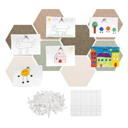 Tableau d'affichage – Réduction du bruit avec colle à ongles, tableau d'affichage esthétique pour bureau – pour carte photo, bricolage, décoration d'intérieur, chambre, salon, bureau, école, salle de