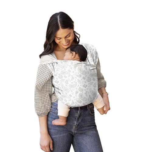 Image of Moby Baby Wrap Carrier Classic for Newborns to Toddlers (8-33lbs), Infant Sling Carrier, Lightweight & Hands Free Design, Adjustable for All Body Types (Bandana)