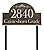 Custom Address Sign LAWN MOUNTED Large - ''15 x 8'' Personalized Address Plaque,House Number Sign Plaque Plate for Yard,Lawn,Ground,Garden,Drive Way,House Address Numbers for Outside House - Metal 911 Visibility with Stake