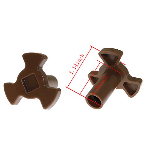 ToToT 2pcs Microwave Oven Rotary Core Coupling Tripod Bracket Accessories 2.4cm Microwave Oven Turntable Coupler - Thumbnail 3