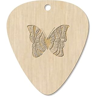 Azeeda 7 x ‘Papillon Rayé’ médiator/pic de Guitare (GP00026929) - Les Beatles, Paul McCartney, John Lennon, RIngo Starr, George Harrison