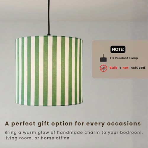 Image of ExclusiveLane 'Nature Essence' Pendant Hanging Lights for Living Room (22.8 Cm, Cotton Wrapped Over Polyvinyl, Set of 1) | Pendant Lights for Ceiling Lights for Living Room Hanging Lamps for Bedroom