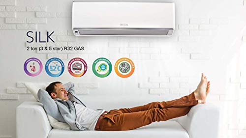 Image of Onida 2 Ton 5 Star Hot and Cold Inverter Split System AC (IR245SLK, Plastic Copper, White)