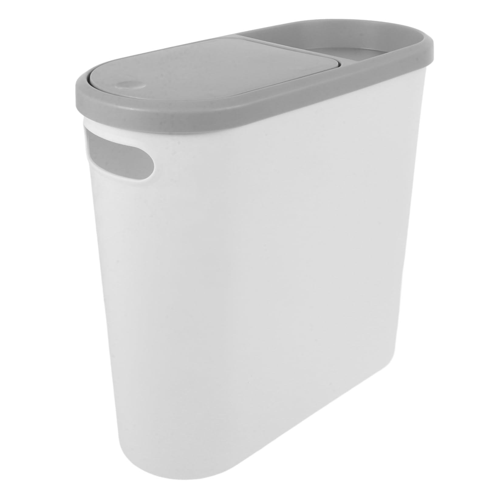 Sturdy Kitchen Waste Bin Small Bathroom Trash Can Plastic Press Pop-up Lid Easy Open