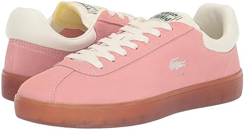 Lacoste Women's BASESHOT 223 2 SFA Sneaker, LT BLU/DK Gum, 7 | Image 6