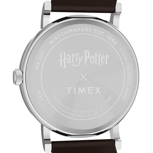 Image of Timex Unisex Harry Potter x Weekender Gryffindor House 38mm Watch - Brown Two- Piece Cream Dial Silver-Tone Case
